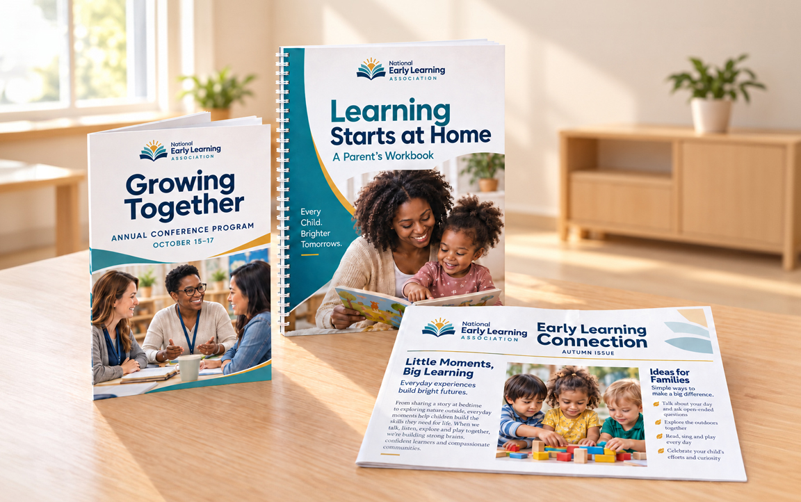 Professional association conference program, workbook, and newsletter