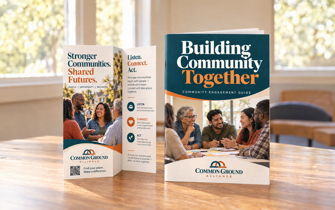 Community engagement guide and outreach brochure